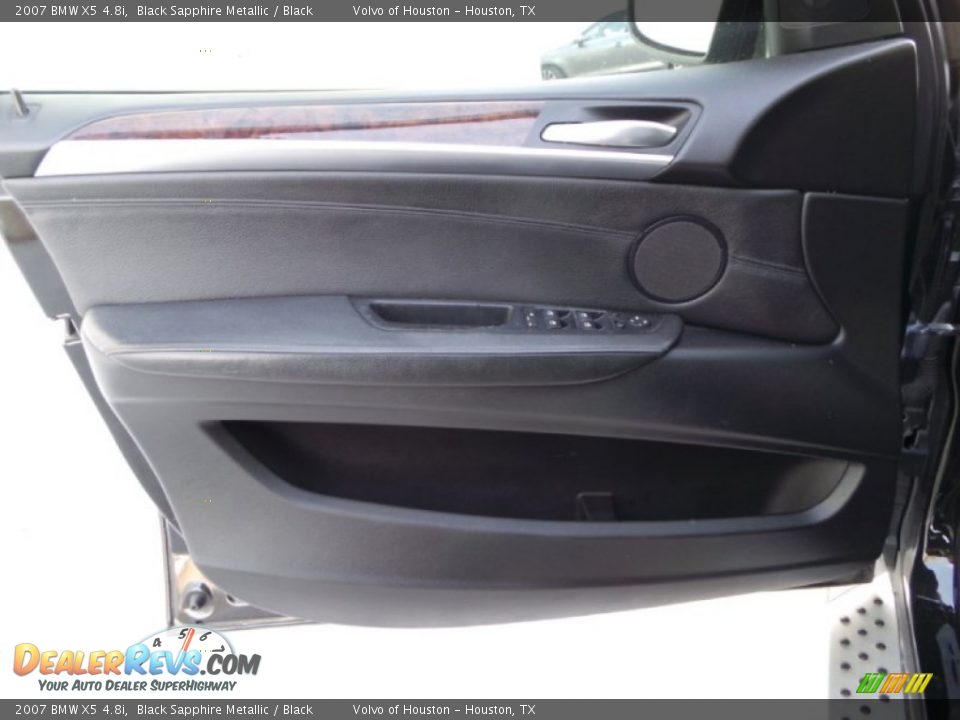 2007 BMW X5 4.8i Black Sapphire Metallic / Black Photo #7