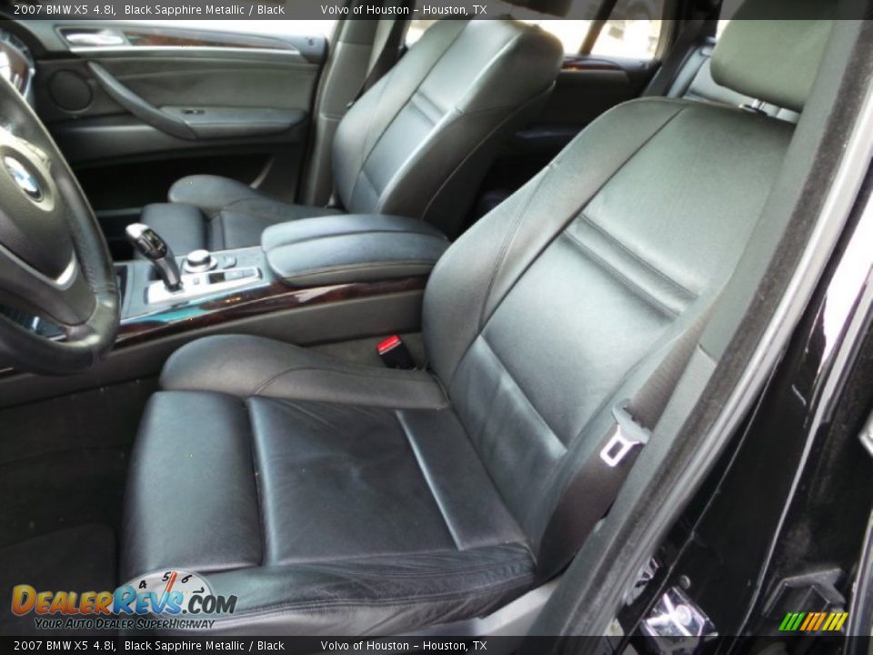 2007 BMW X5 4.8i Black Sapphire Metallic / Black Photo #9