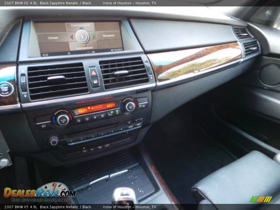 2007 BMW X5 4.8i Black Sapphire Metallic / Black Photo #11