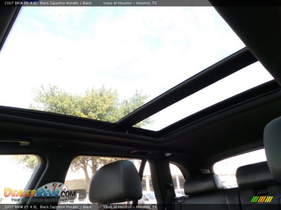 2007 BMW X5 4.8i Black Sapphire Metallic / Black Photo #13