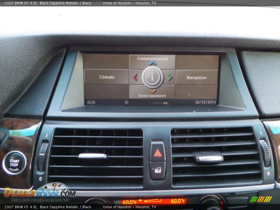 2007 BMW X5 4.8i Black Sapphire Metallic / Black Photo #16