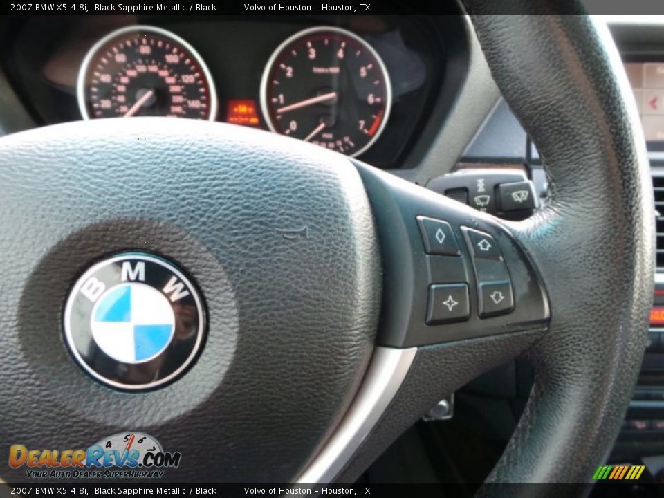 2007 BMW X5 4.8i Black Sapphire Metallic / Black Photo #20