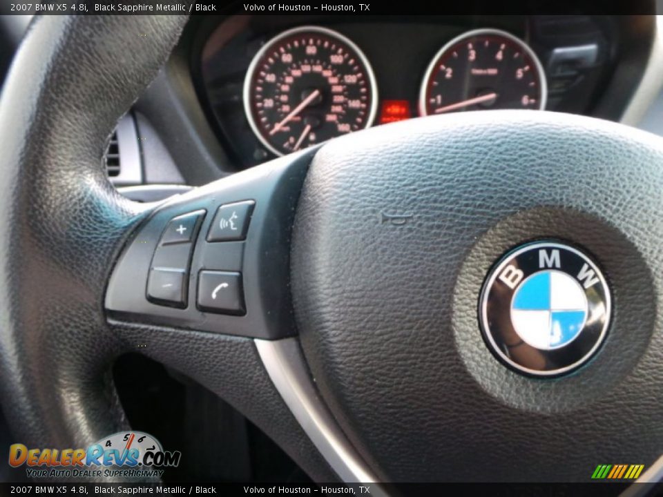 2007 BMW X5 4.8i Black Sapphire Metallic / Black Photo #21