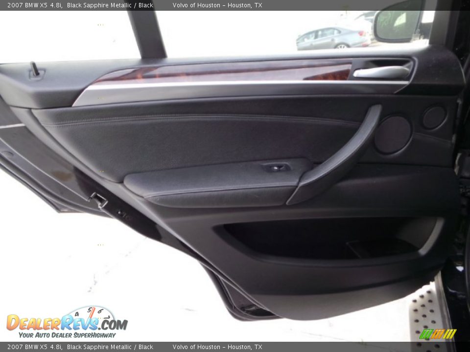 2007 BMW X5 4.8i Black Sapphire Metallic / Black Photo #23