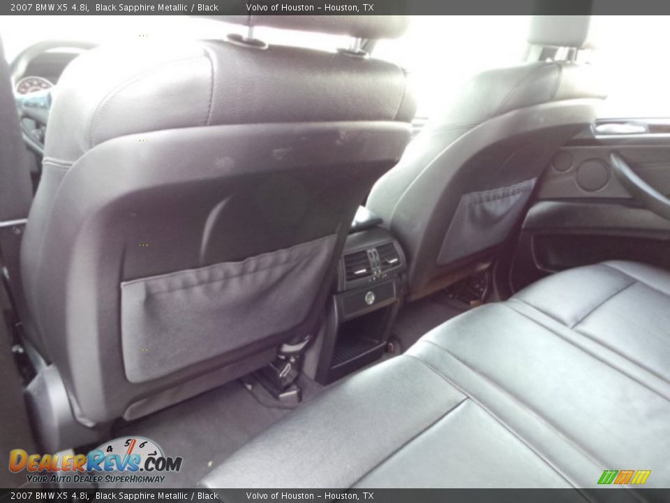2007 BMW X5 4.8i Black Sapphire Metallic / Black Photo #24