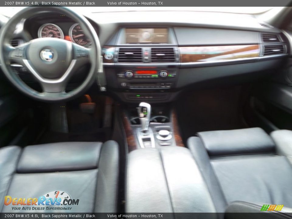 2007 BMW X5 4.8i Black Sapphire Metallic / Black Photo #27