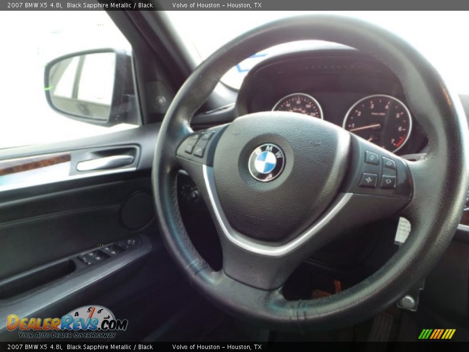 2007 BMW X5 4.8i Black Sapphire Metallic / Black Photo #28