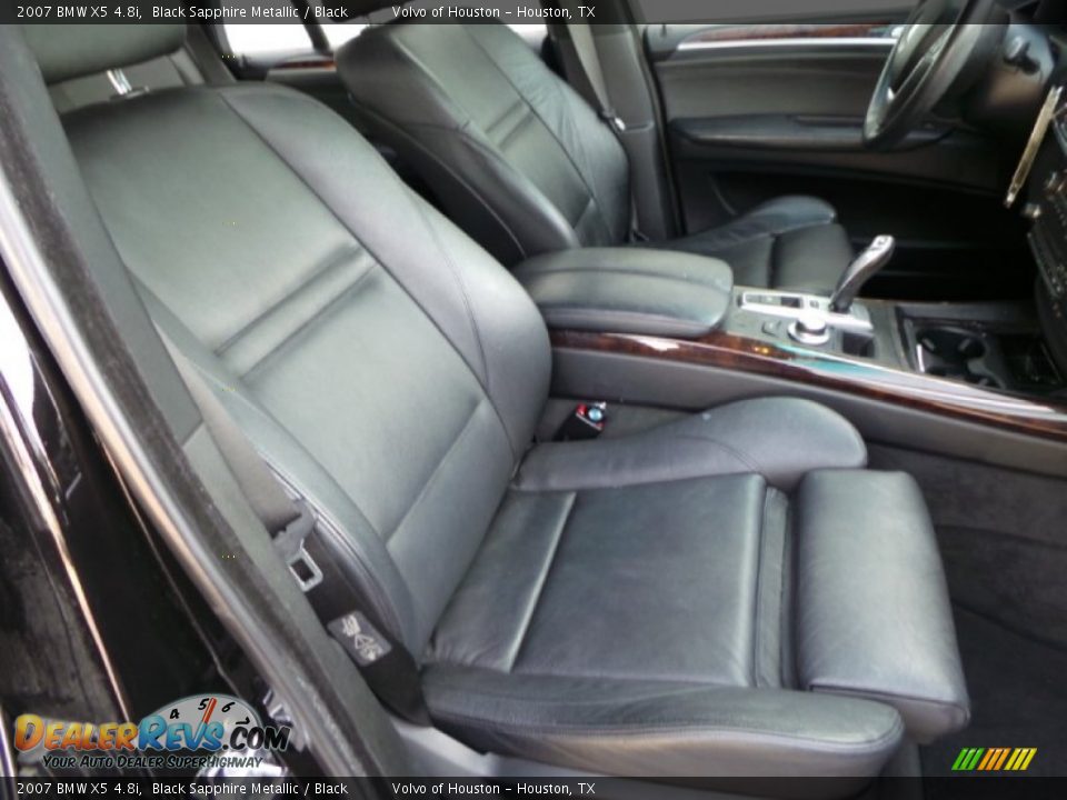 2007 BMW X5 4.8i Black Sapphire Metallic / Black Photo #32