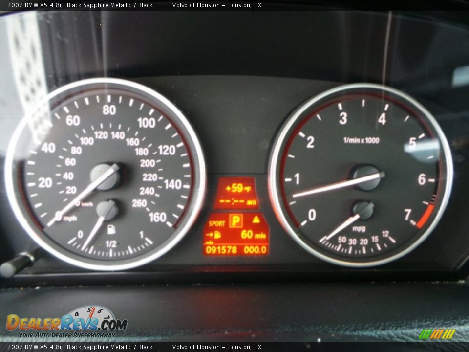 2007 BMW X5 4.8i Black Sapphire Metallic / Black Photo #34