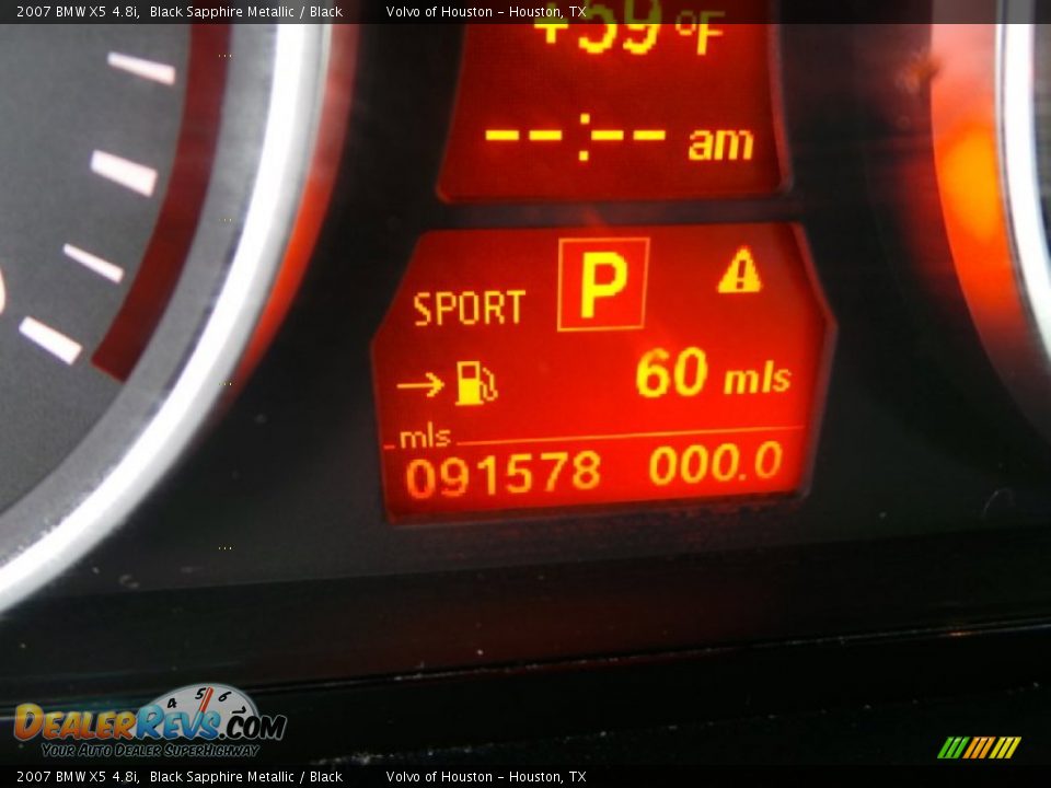 2007 BMW X5 4.8i Black Sapphire Metallic / Black Photo #35
