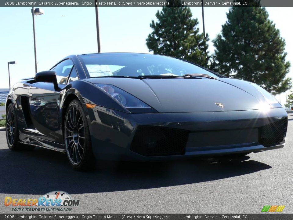 2008 Lamborghini Gallardo Superleggera Grigio Telesto Metallic (Grey) / Nero Superleggera Photo #10