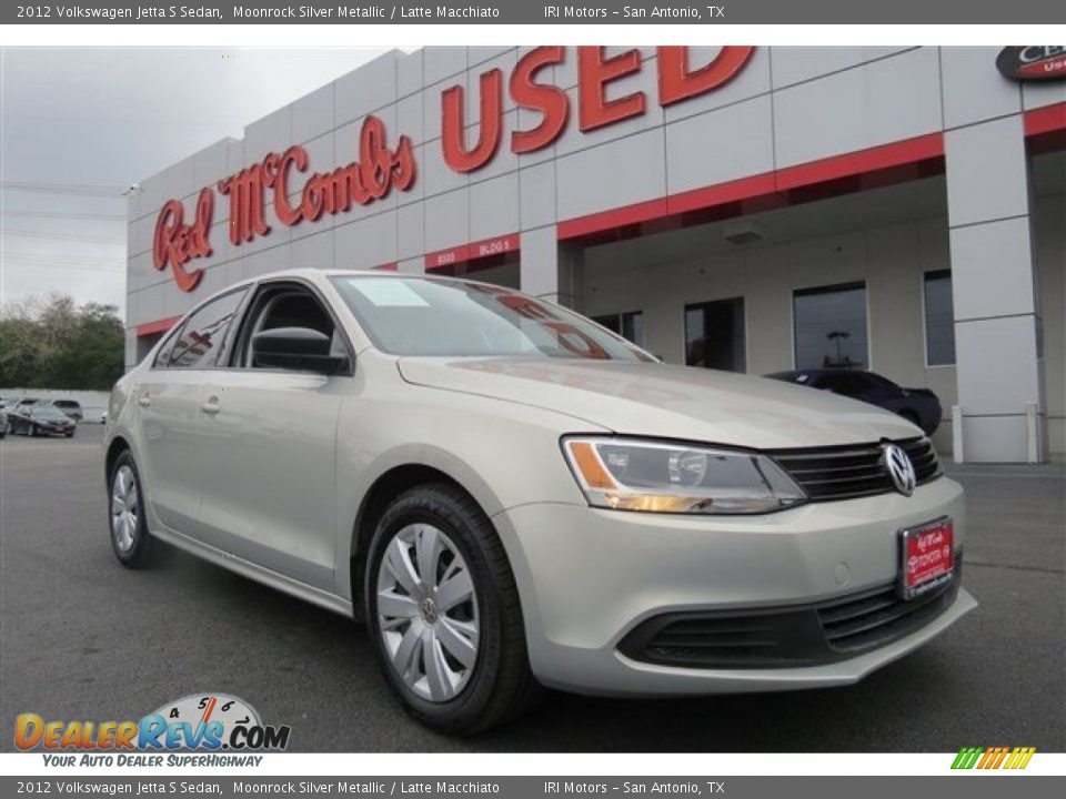 2012 Volkswagen Jetta S Sedan Moonrock Silver Metallic / Latte Macchiato Photo #1