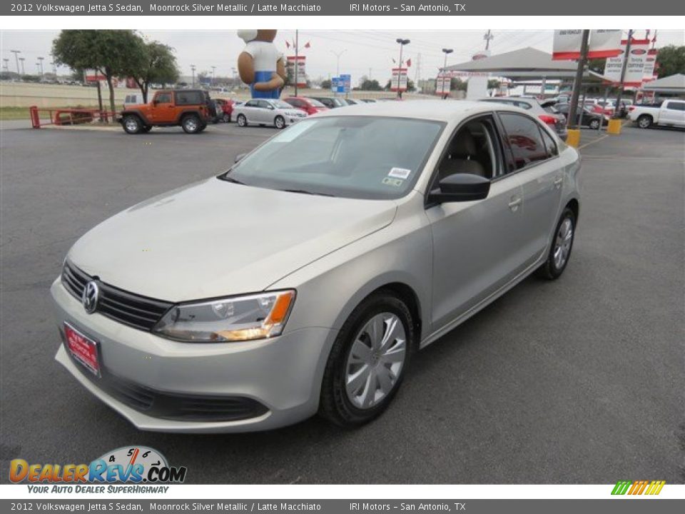 2012 Volkswagen Jetta S Sedan Moonrock Silver Metallic / Latte Macchiato Photo #3