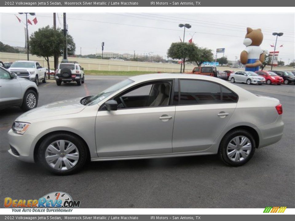 2012 Volkswagen Jetta S Sedan Moonrock Silver Metallic / Latte Macchiato Photo #4