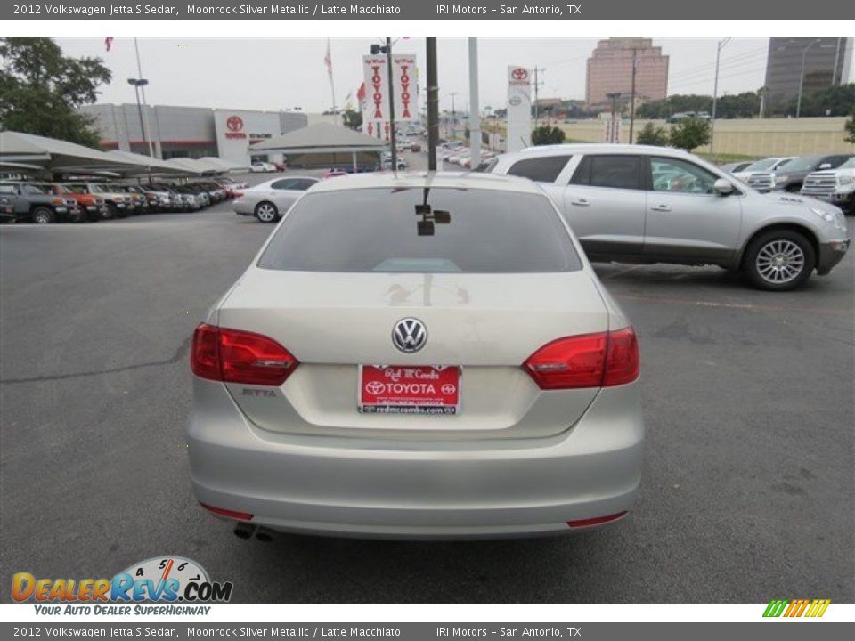 2012 Volkswagen Jetta S Sedan Moonrock Silver Metallic / Latte Macchiato Photo #6