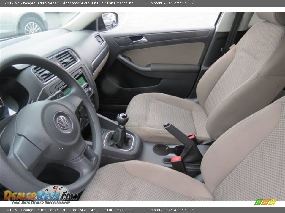2012 Volkswagen Jetta S Sedan Moonrock Silver Metallic / Latte Macchiato Photo #11