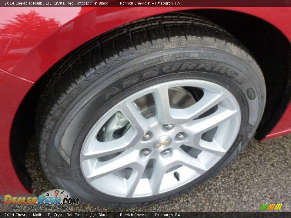 2014 Chevrolet Malibu LT Crystal Red Tintcoat / Jet Black Photo #9