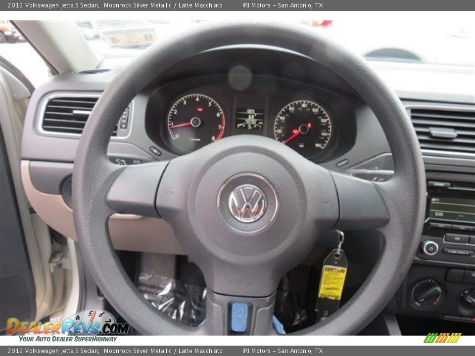 2012 Volkswagen Jetta S Sedan Moonrock Silver Metallic / Latte Macchiato Photo #18