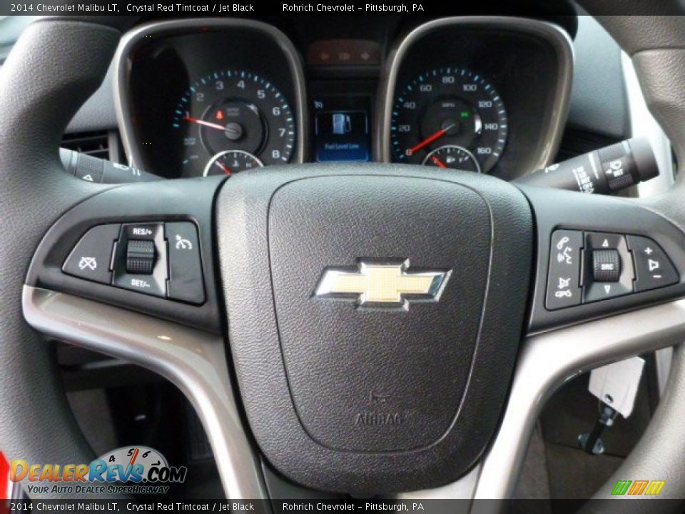 2014 Chevrolet Malibu LT Crystal Red Tintcoat / Jet Black Photo #18