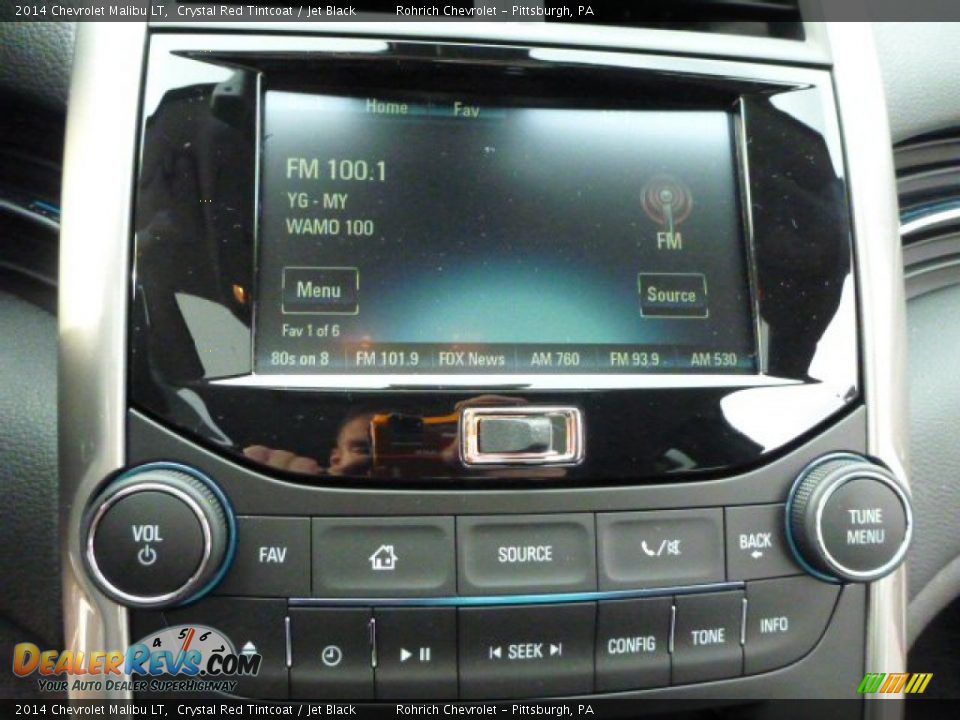 2014 Chevrolet Malibu LT Crystal Red Tintcoat / Jet Black Photo #19
