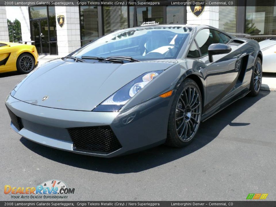 2008 Lamborghini Gallardo Superleggera Grigio Telesto Metallic (Grey) / Nero Superleggera Photo #11