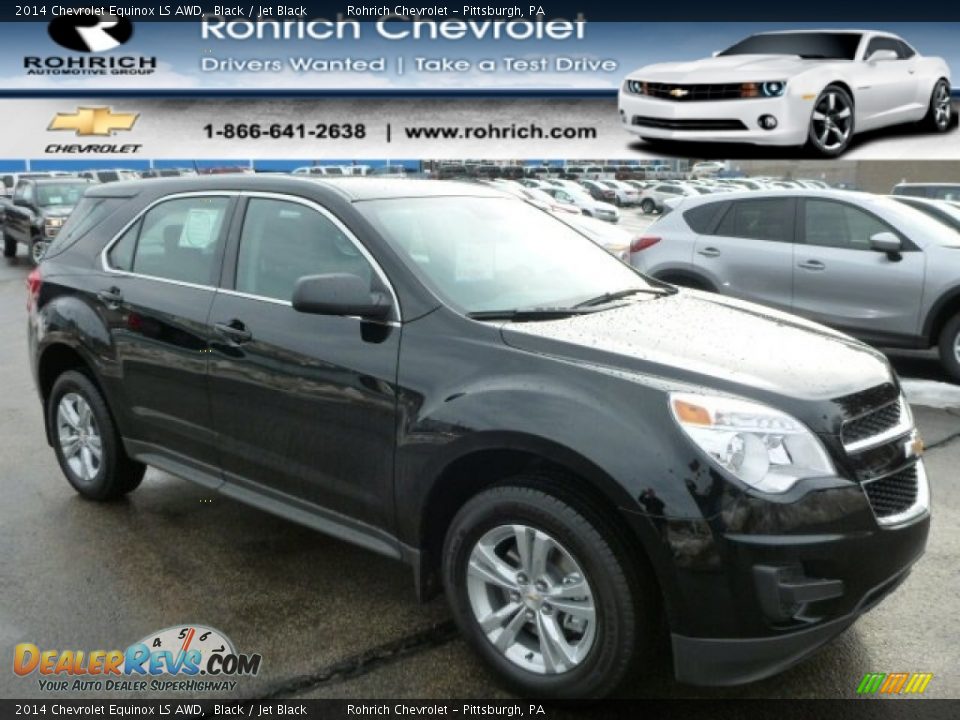 2014 Chevrolet Equinox LS AWD Black / Jet Black Photo #1