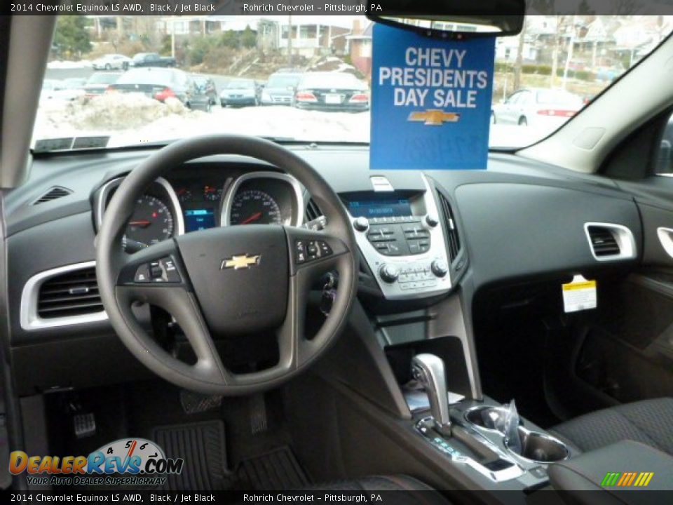 2014 Chevrolet Equinox LS AWD Black / Jet Black Photo #12