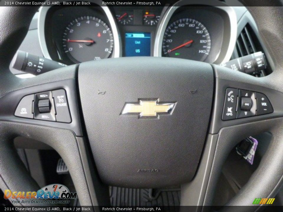 2014 Chevrolet Equinox LS AWD Black / Jet Black Photo #16