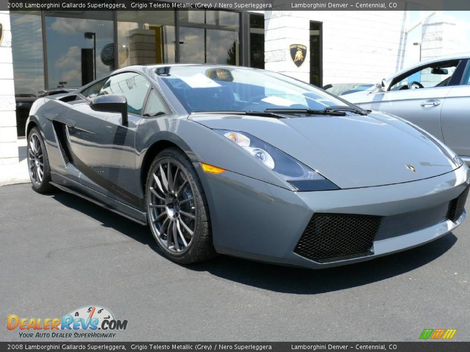 2008 Lamborghini Gallardo Superleggera Grigio Telesto Metallic (Grey) / Nero Superleggera Photo #13