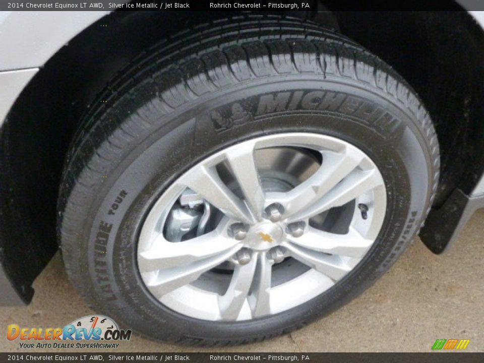2014 Chevrolet Equinox LT AWD Silver Ice Metallic / Jet Black Photo #9