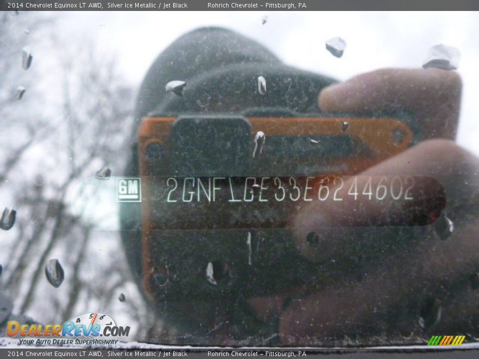 2014 Chevrolet Equinox LT AWD Silver Ice Metallic / Jet Black Photo #14