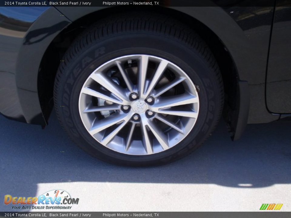 2014 Toyota Corolla LE Black Sand Pearl / Ivory Photo #12