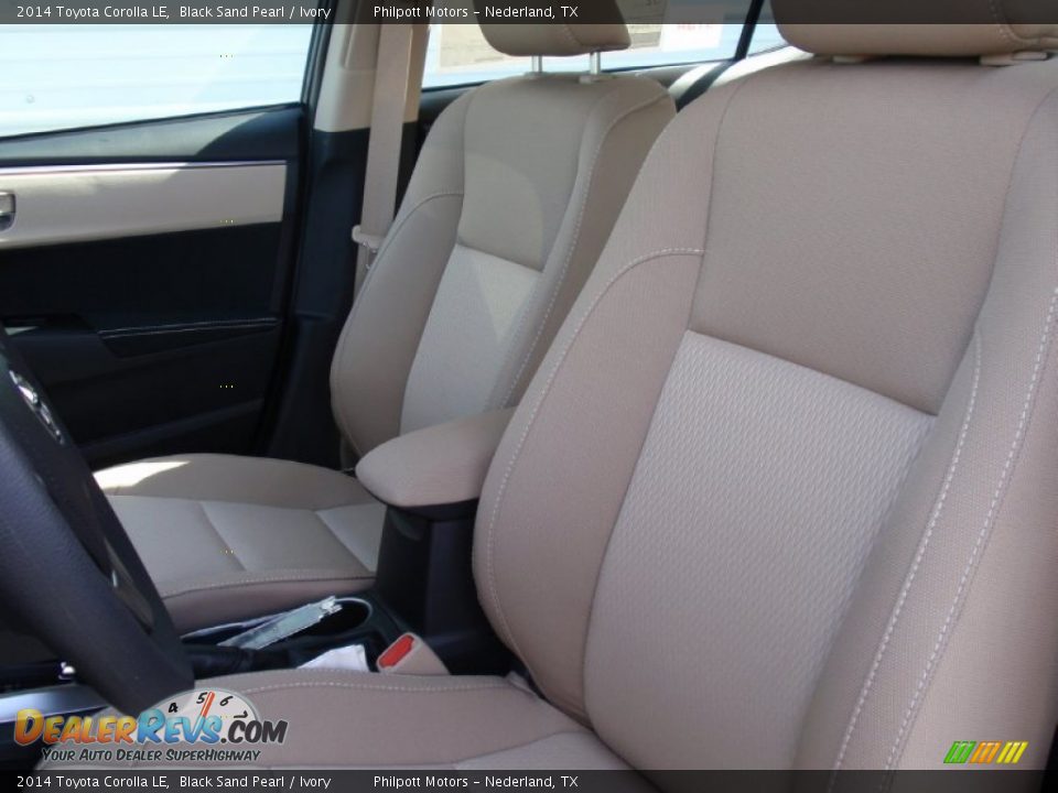 2014 Toyota Corolla LE Black Sand Pearl / Ivory Photo #26