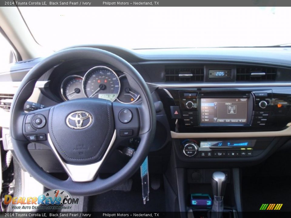 2014 Toyota Corolla LE Black Sand Pearl / Ivory Photo #28