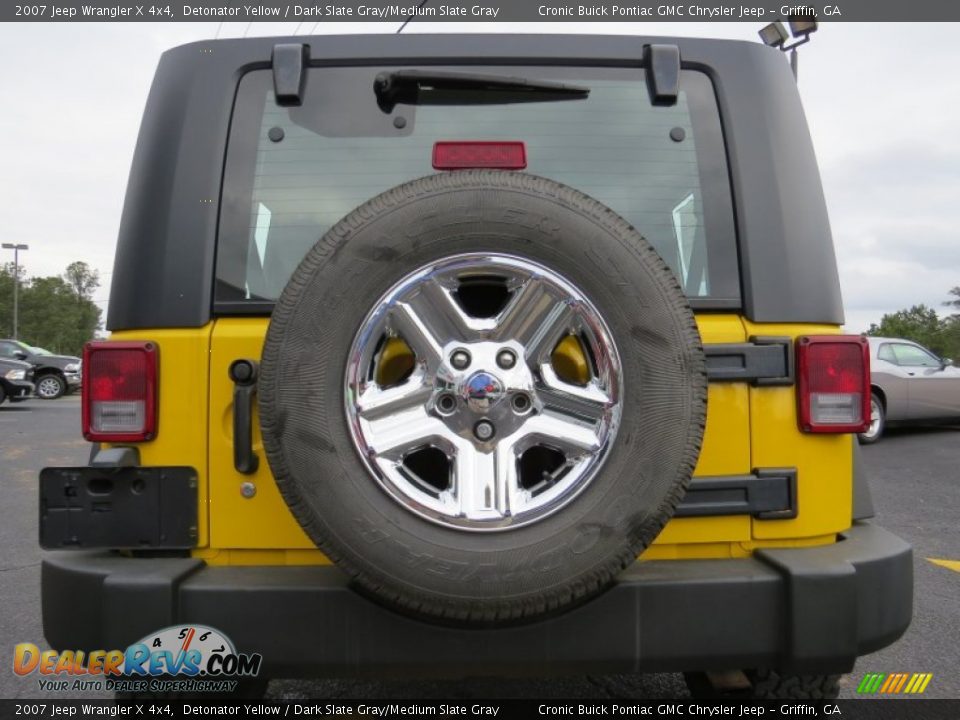 2007 Jeep Wrangler X 4x4 Detonator Yellow / Dark Slate Gray/Medium Slate Gray Photo #6