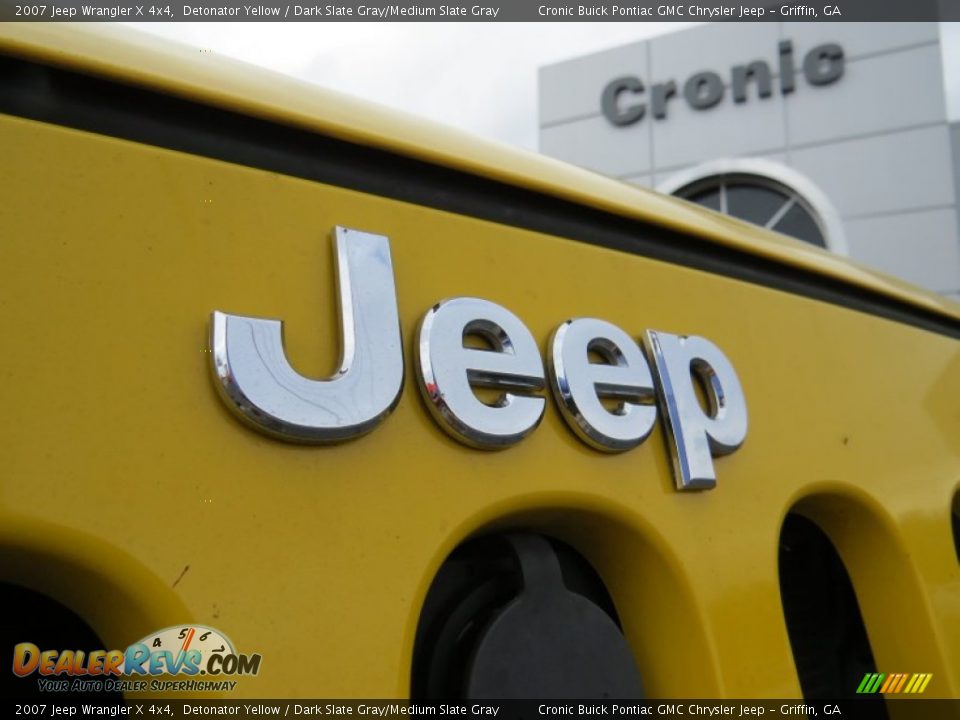 2007 Jeep Wrangler X 4x4 Detonator Yellow / Dark Slate Gray/Medium Slate Gray Photo #9