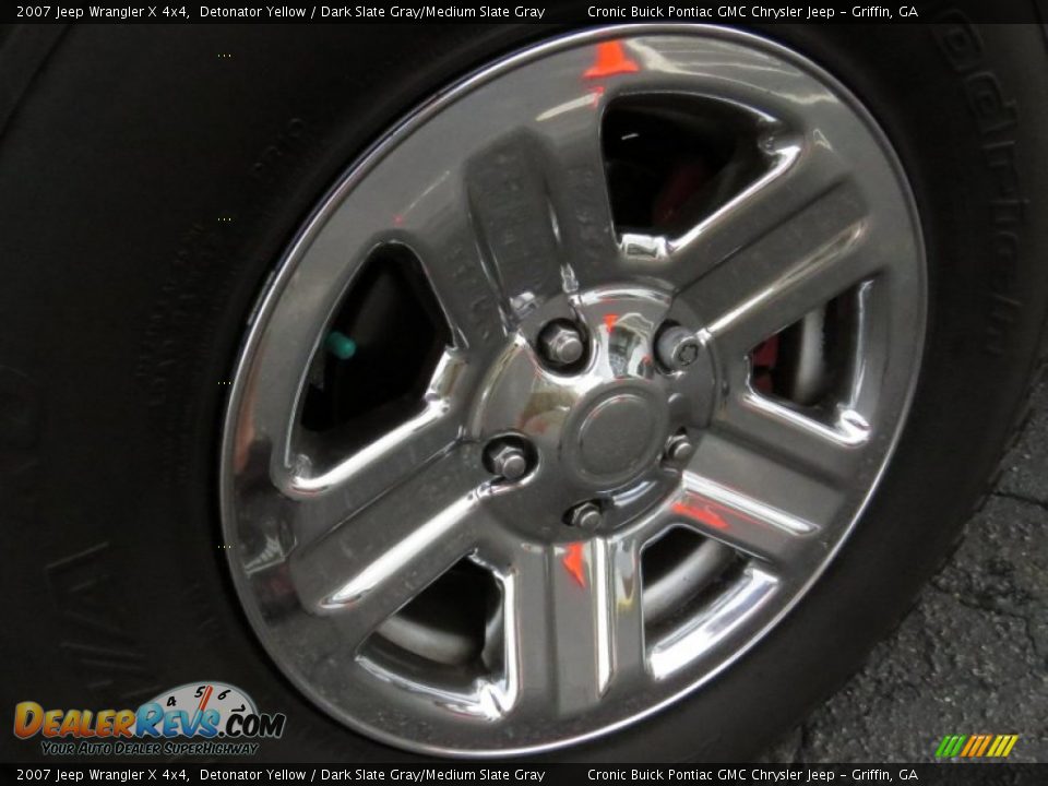 2007 Jeep Wrangler X 4x4 Detonator Yellow / Dark Slate Gray/Medium Slate Gray Photo #10