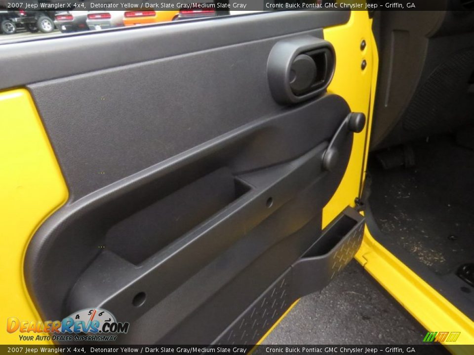 2007 Jeep Wrangler X 4x4 Detonator Yellow / Dark Slate Gray/Medium Slate Gray Photo #13
