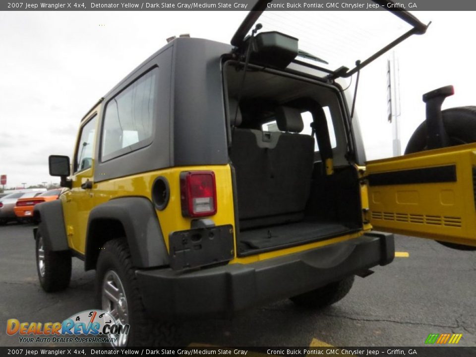 2007 Jeep Wrangler X 4x4 Detonator Yellow / Dark Slate Gray/Medium Slate Gray Photo #16