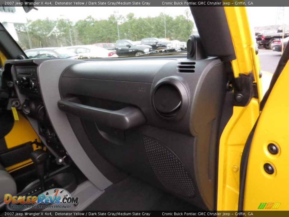 2007 Jeep Wrangler X 4x4 Detonator Yellow / Dark Slate Gray/Medium Slate Gray Photo #18
