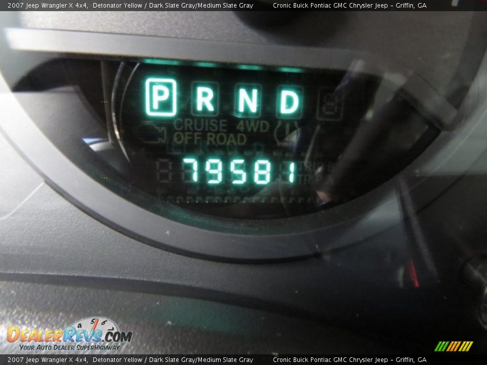 2007 Jeep Wrangler X 4x4 Detonator Yellow / Dark Slate Gray/Medium Slate Gray Photo #20