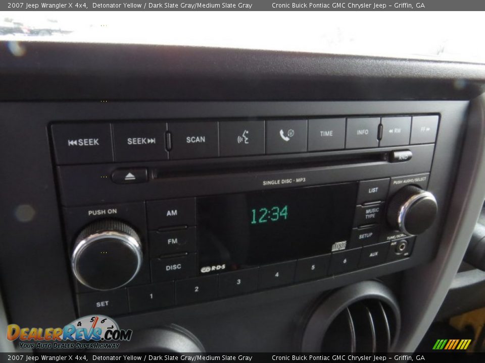2007 Jeep Wrangler X 4x4 Detonator Yellow / Dark Slate Gray/Medium Slate Gray Photo #21