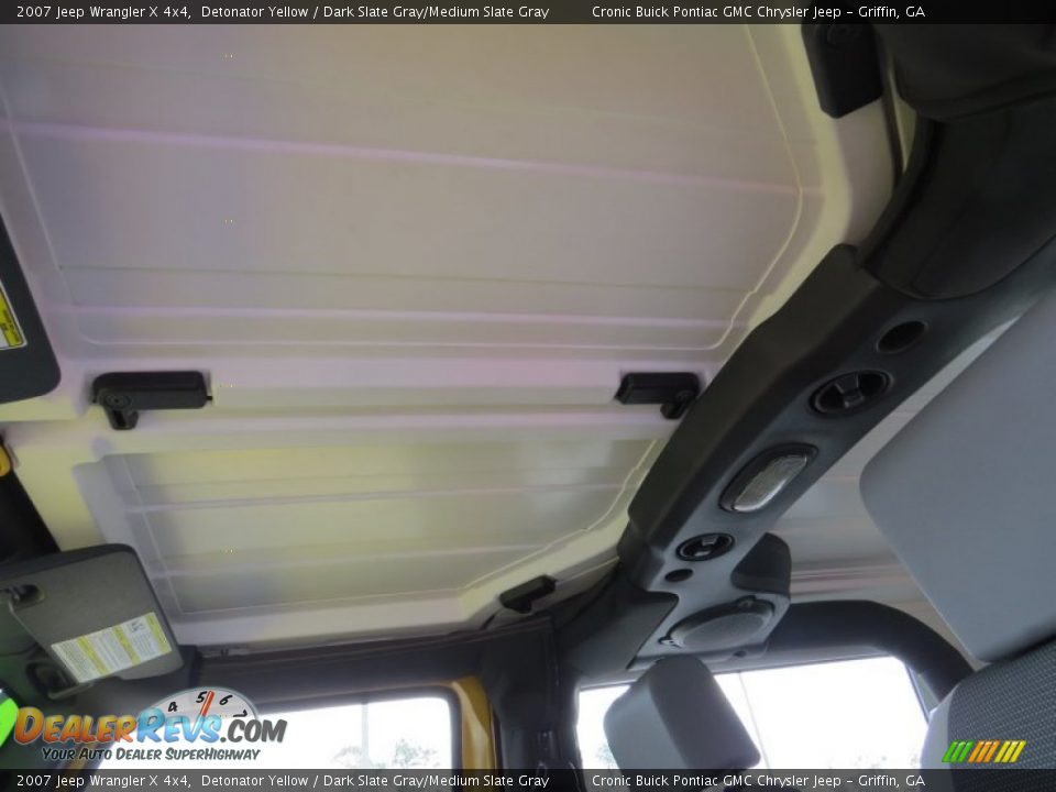 2007 Jeep Wrangler X 4x4 Detonator Yellow / Dark Slate Gray/Medium Slate Gray Photo #23