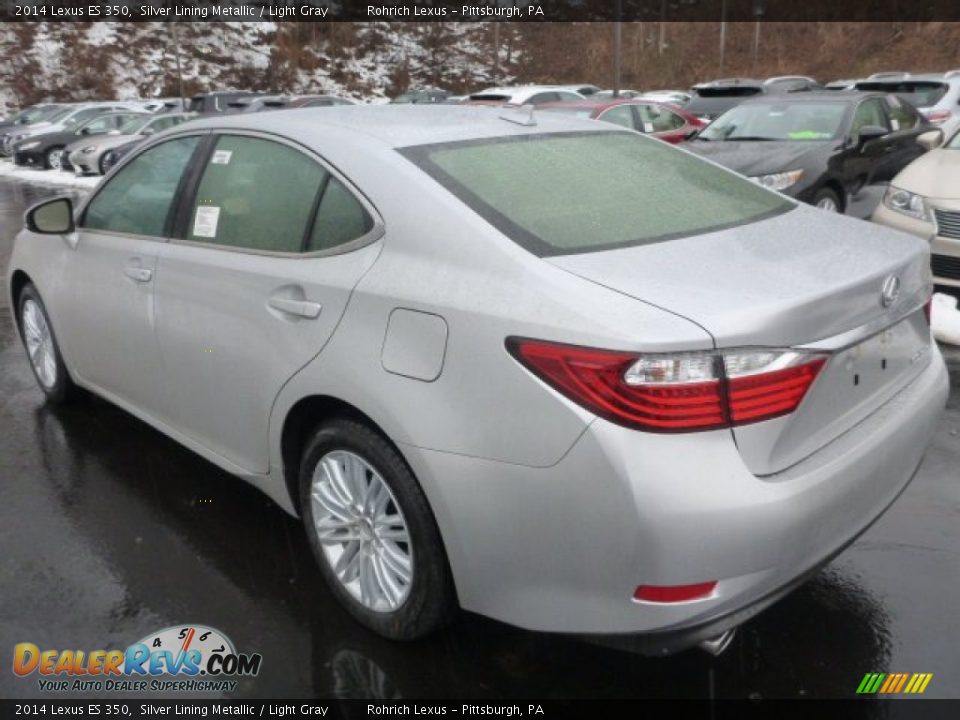 2014 Lexus ES 350 Silver Lining Metallic / Light Gray Photo #2