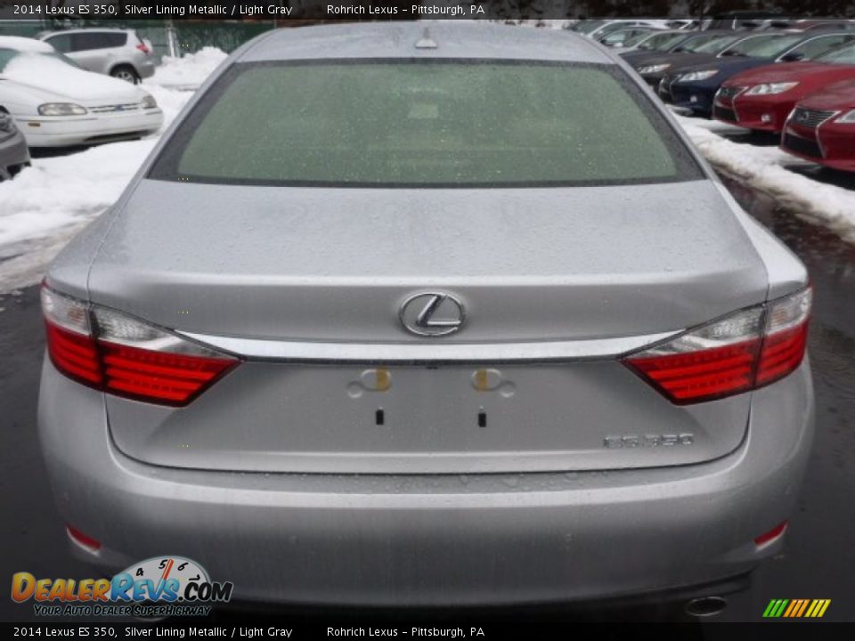 2014 Lexus ES 350 Silver Lining Metallic / Light Gray Photo #3