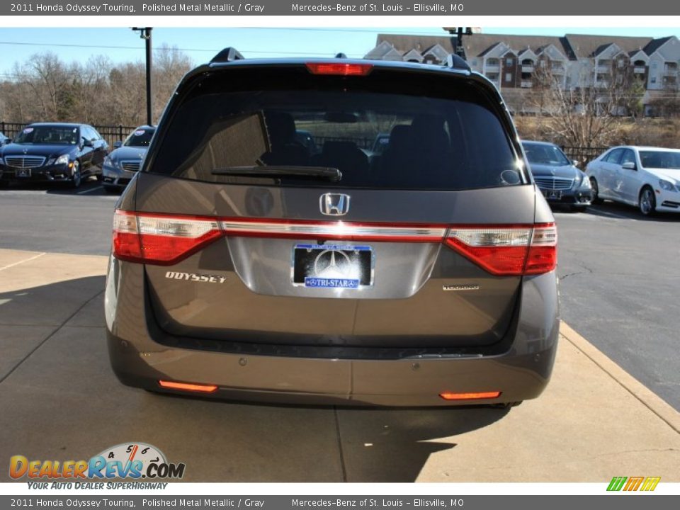 2011 Honda Odyssey Touring Polished Metal Metallic / Gray Photo #3