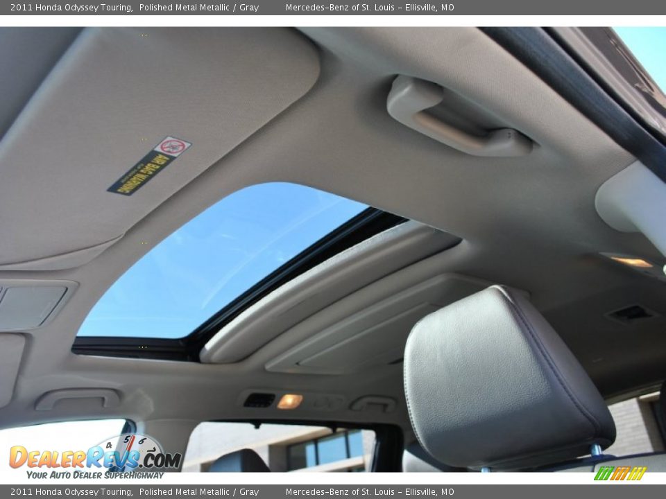 2011 Honda Odyssey Touring Polished Metal Metallic / Gray Photo #6