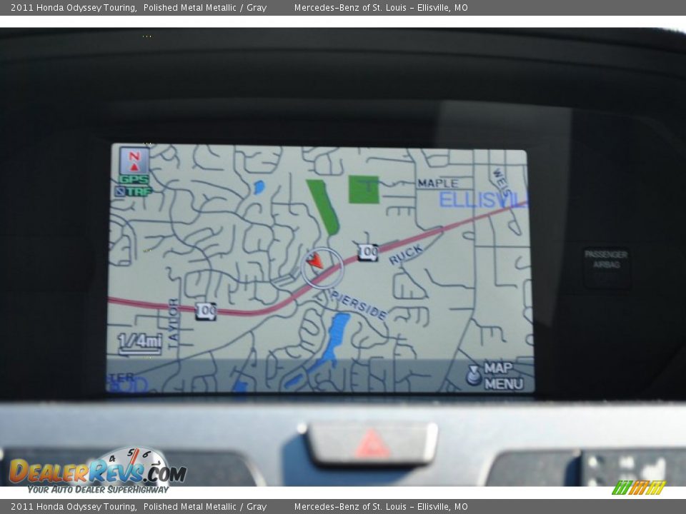 2011 Honda Odyssey Touring Polished Metal Metallic / Gray Photo #7