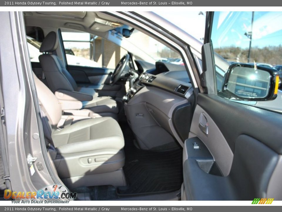 2011 Honda Odyssey Touring Polished Metal Metallic / Gray Photo #8
