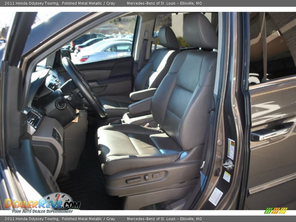 2011 Honda Odyssey Touring Polished Metal Metallic / Gray Photo #16